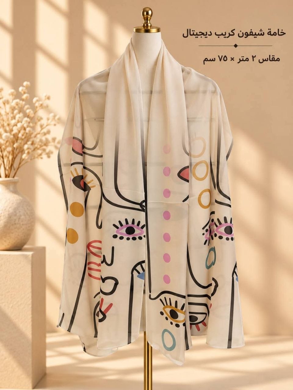 photo_14_2026-10-22_10-29-51 طرحه شيفون كريب ديجيتال 2متر*75سم - الصورة 1