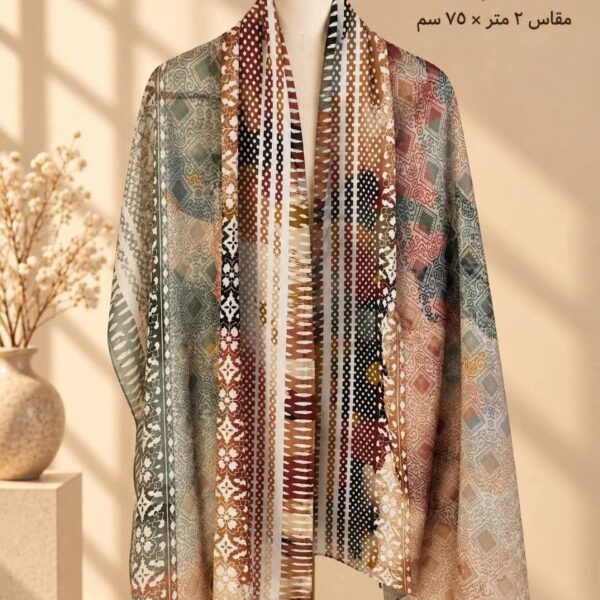 طرحه شيفون كريب ديجيتال 2متر*75سم