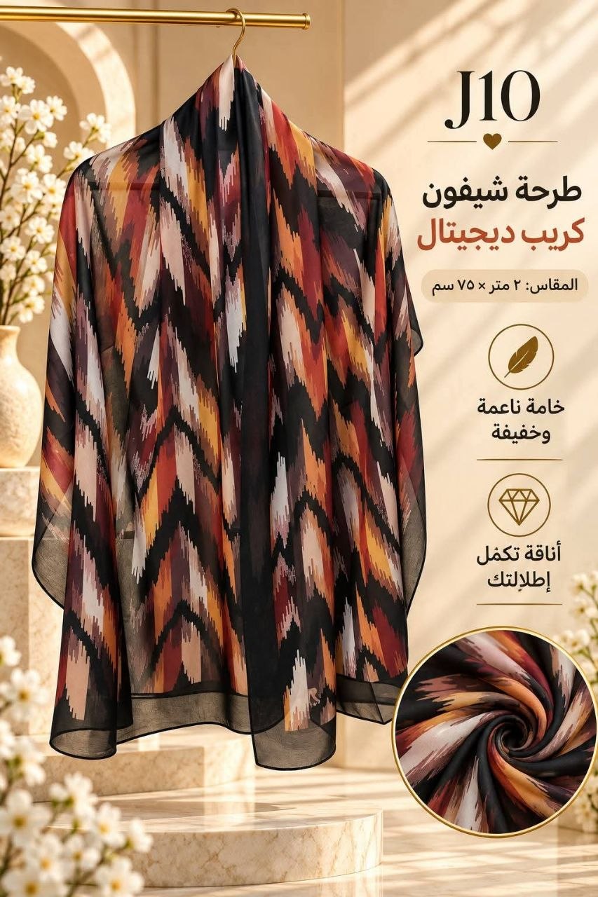 photo_2_2026-10-22_10-29-51 طرحه شيفون كريب ديجيتال 2متر*75سم - الصورة 1